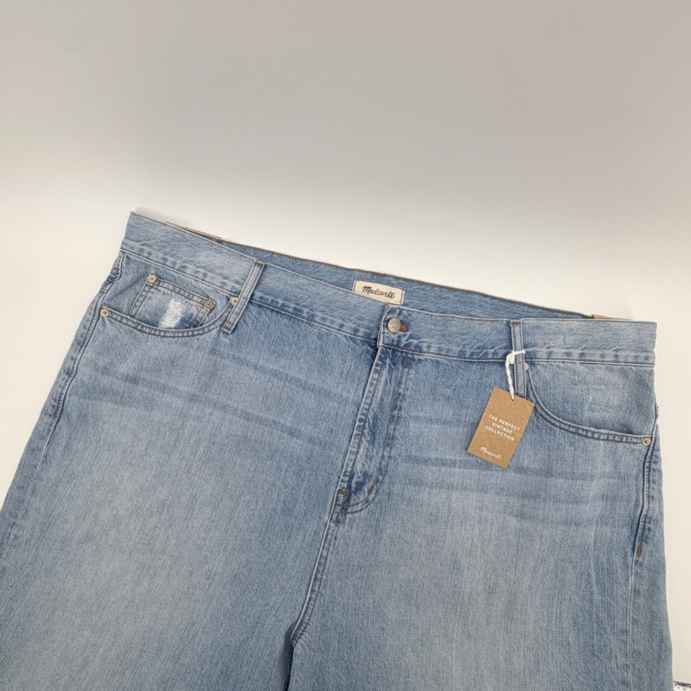 Madewell The Perfect Vintage Jean Size 37 Light Wash Cotton Denim Blue High Rise